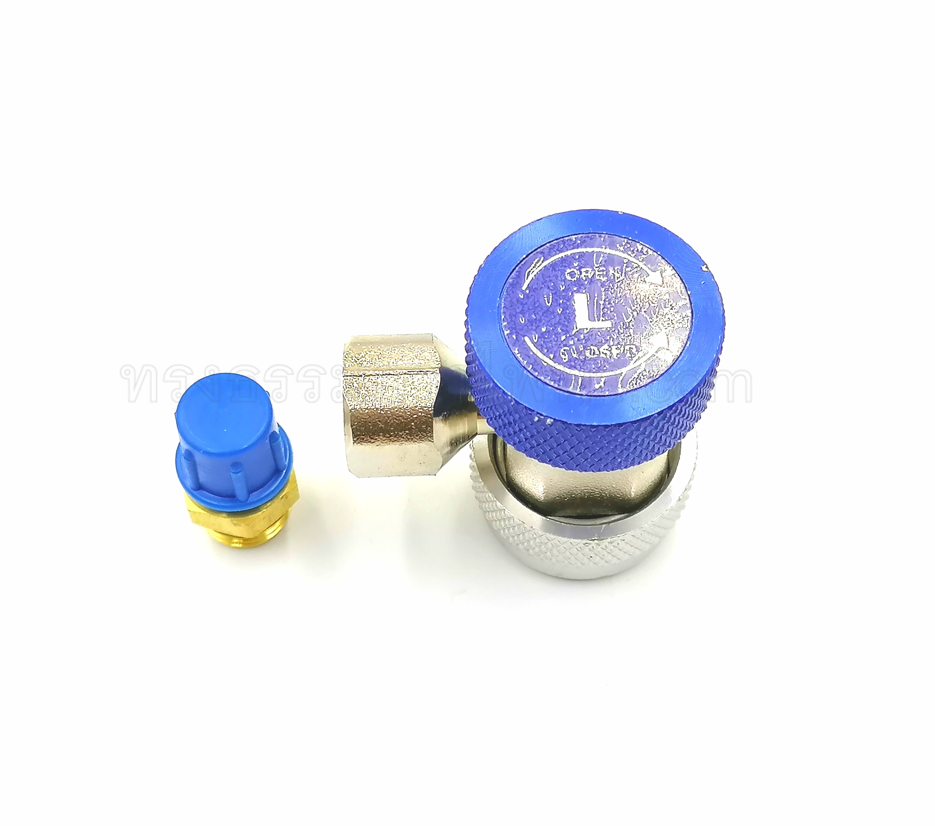 หัวเติมน้ำยาแอร์ R134a ด้าน Low(น้ำเงิน) #QC-19-L