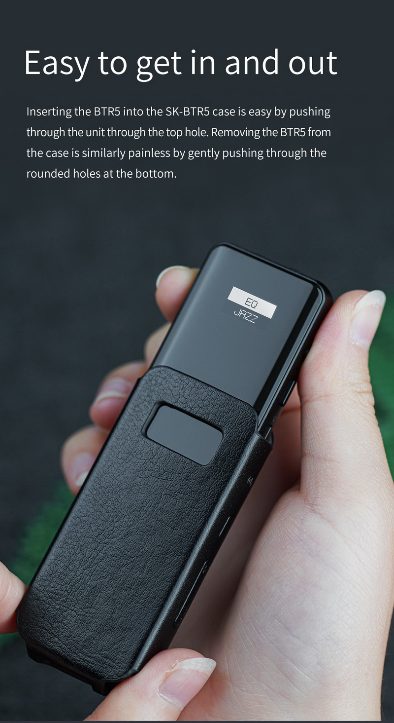 FiiO SK-BTR15 เคสหนังสำหรับ BTR15 ให้การป้องกันที่ยอดเยี่ยม ทนทาน เฉพาะเคส [-เคส-]