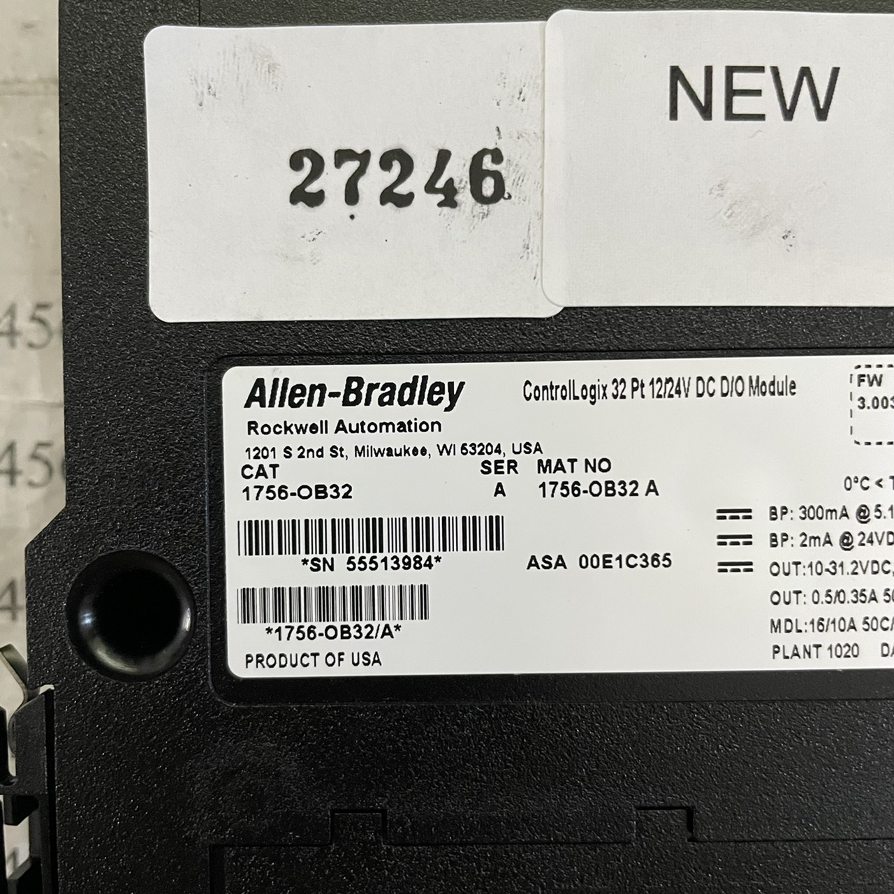 1756-OB32 PLC " ALLEN-BRADLEY "