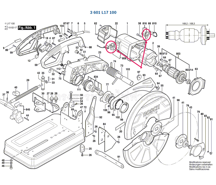ซองถ่าน เครื่องตัดเหล็ก BOSCH รุ่น GCO2, GCO2000 และ รุ่น 20-180 (ราคา/คู่) #E10