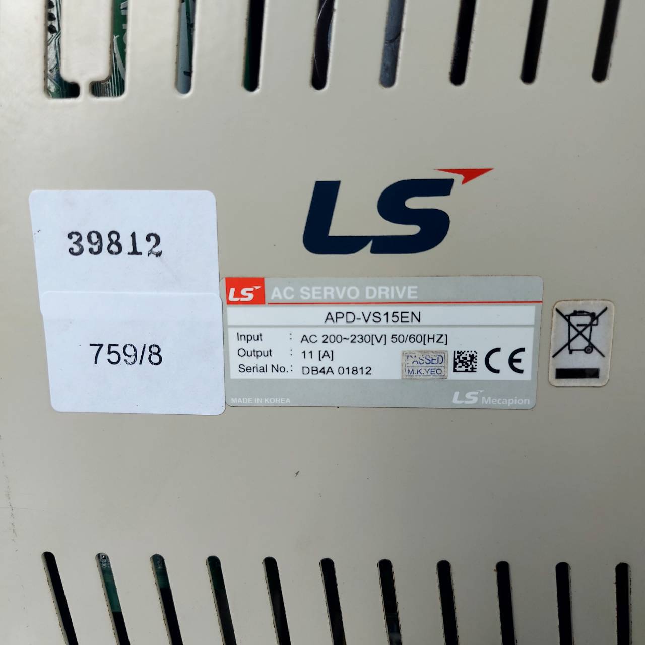 APD-VS15EN SERVO DRIVE " LS "