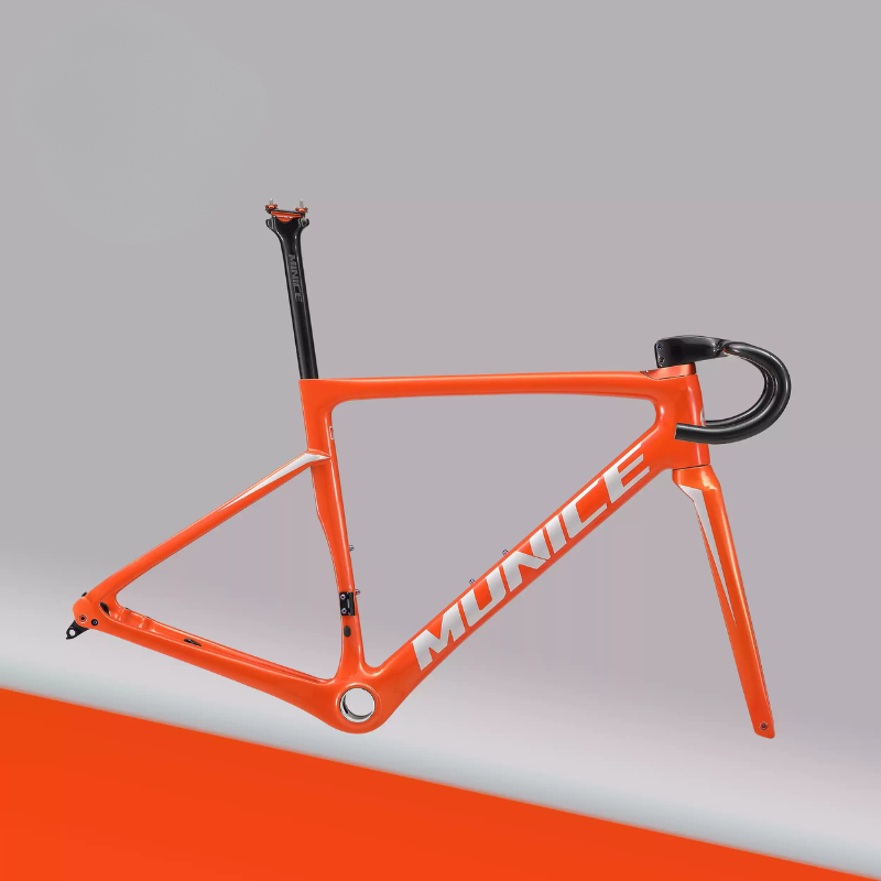 Munice R2 Ultra-Light Carbon Road Frame – Toray T800 + M46, Disc Brake Compatible, 970g, 9 Colors | 5-Year Warranty