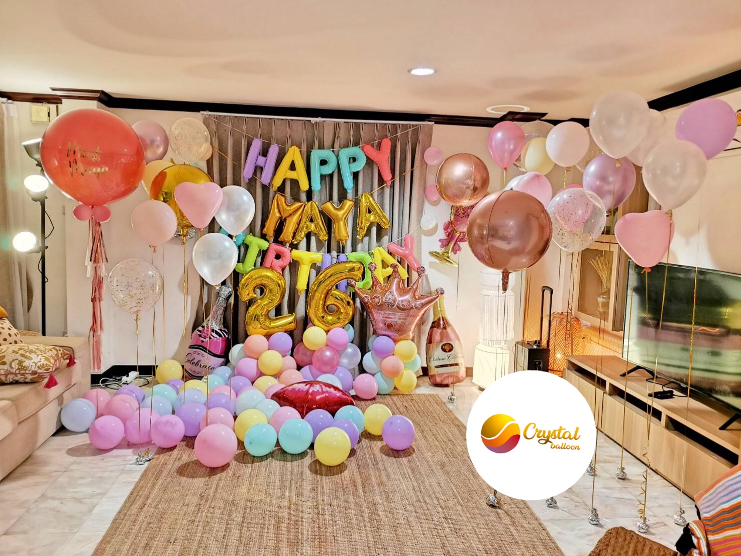 เซ็ท HAPPY BIRTHDAY สีสัน สดใส ชุดใหญ่ พร้อมตกแต่ง มอบความประทับใจแด่คนพิเศษของคุณ