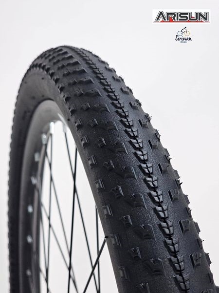 ยางนอกขอบพับ ARISUN MERLIN ll ขนาด 26X1.95 / 27.5X1.95 / 29X1.95 180TPI ยางเสือภูเขาที่ไปได้กับถนนราดยางทางเรียบ, ทางกรวด หรือ ทาง XC ง่ายๆ