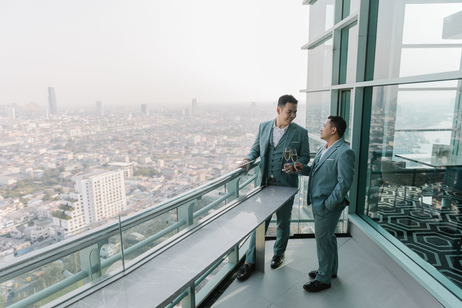 พร้อมเช่า เสื้อสูทชาย สีเขียวมิ้นต์เข้ม สีเขียวพาสเทล Dark Pastel Mint Green (พร้อมเสื้อกั๊ก)