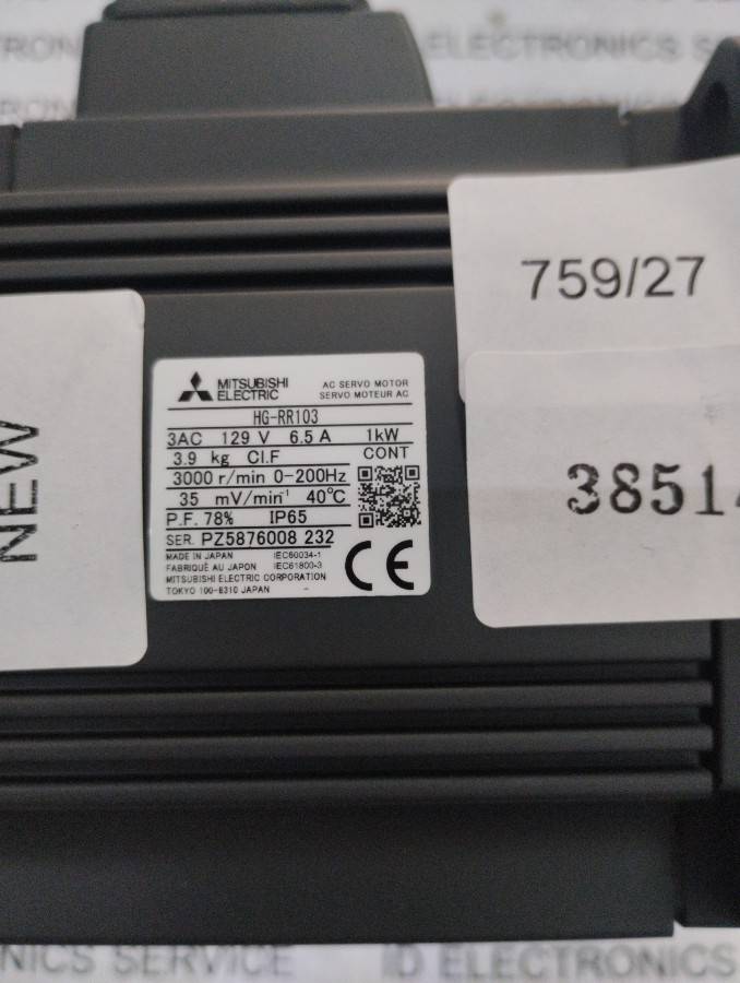 HG-RR103 SERVO MOTOR " MITSUBISHI "