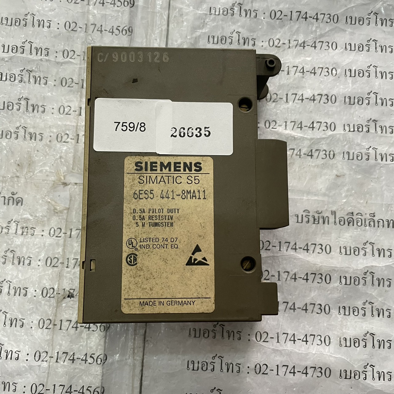 6ES5 441-8MA11 PLC " SIEMENS "