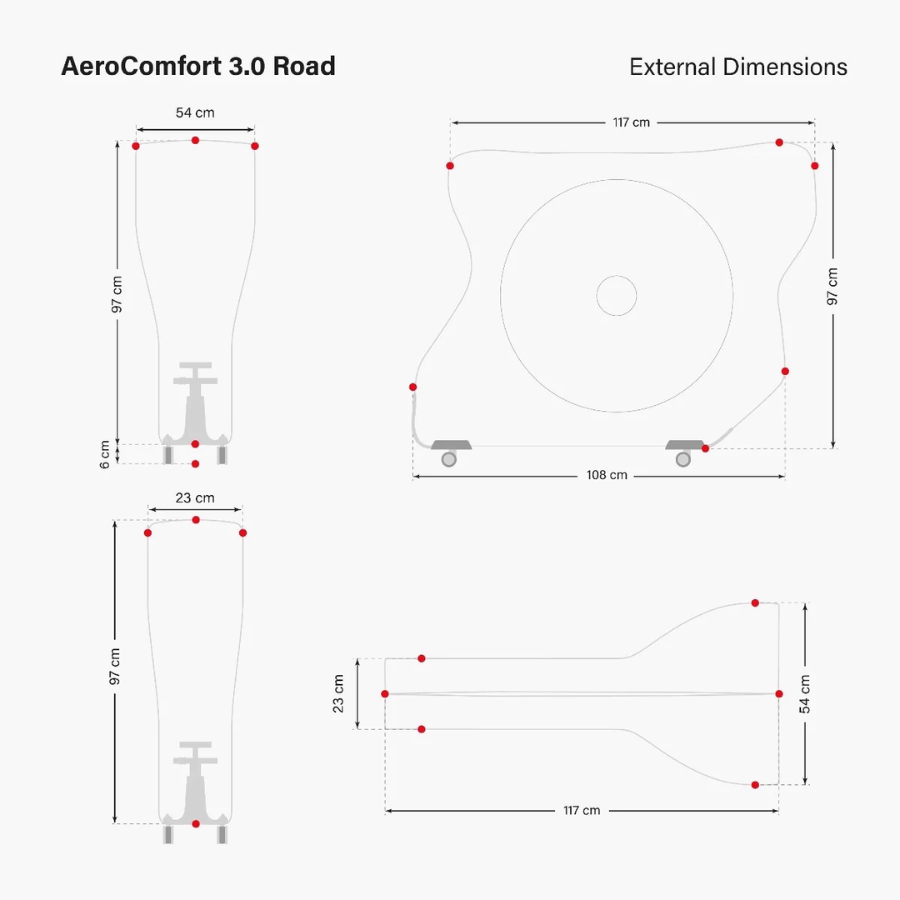 SCICON AeroComfort 3.0 กระเป๋าใส่จักรยานเสือหมอบสำหรับเครื่องบิน — รองรับล้อแท่ง Thru Axle | แถมกระเป๋า Thinkrider 16L ฟรี! 2025