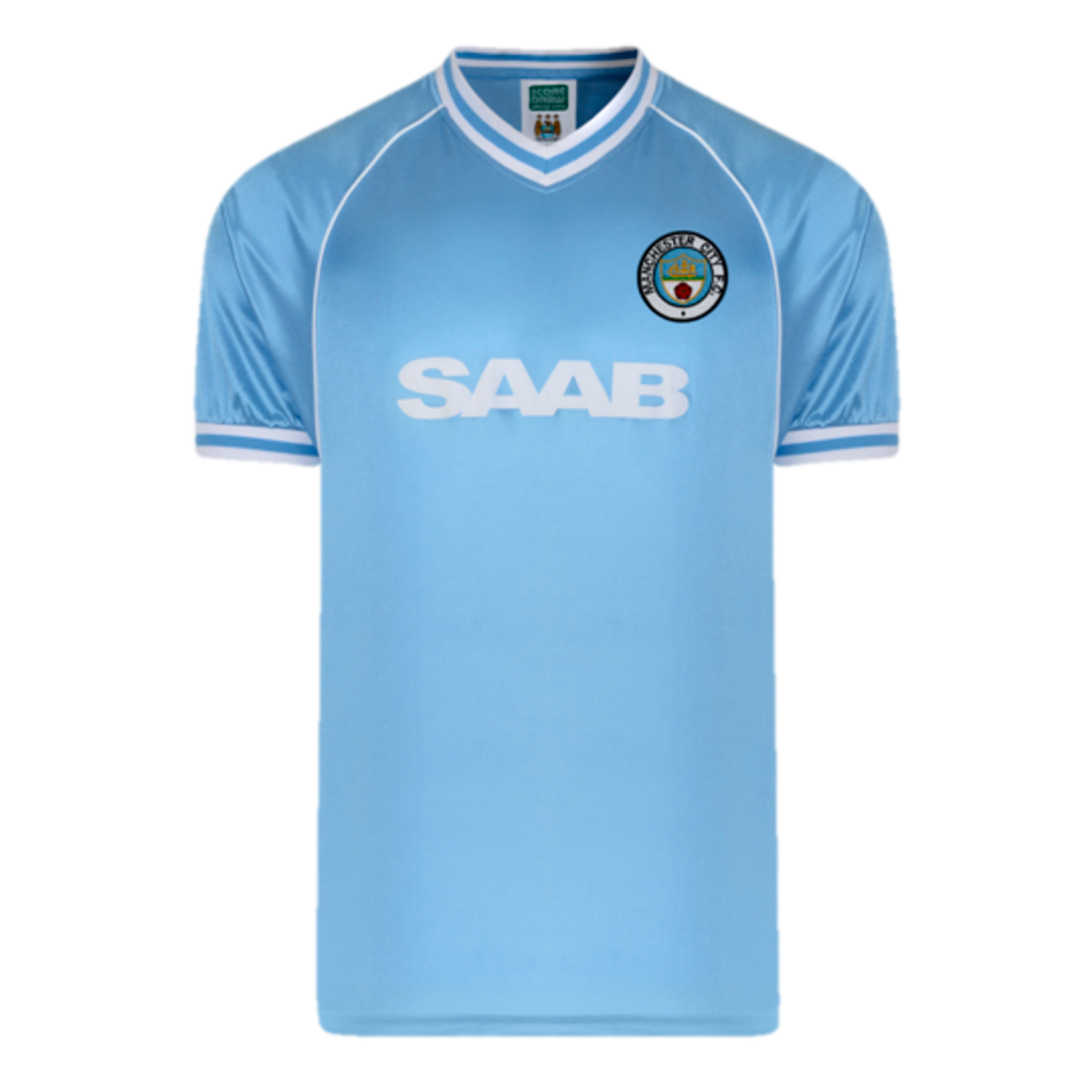เสื้อแมนเชสเตอร์ ซิตี้ย้อนยุค 1982 Retro Home ของแท้