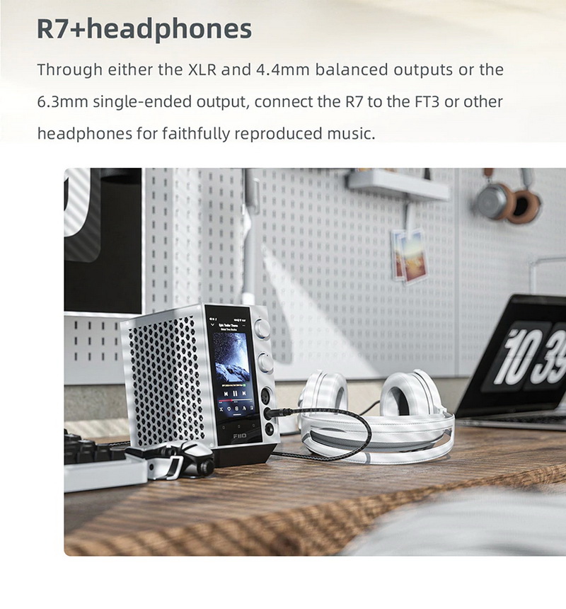 FiiO R7 เครื่องเล่นเพลงสตรีมมิ่งตั้งโต๊ะ DAP+DAC+AMP ครบจบในตัว รองรับ MQA, Roon Ready