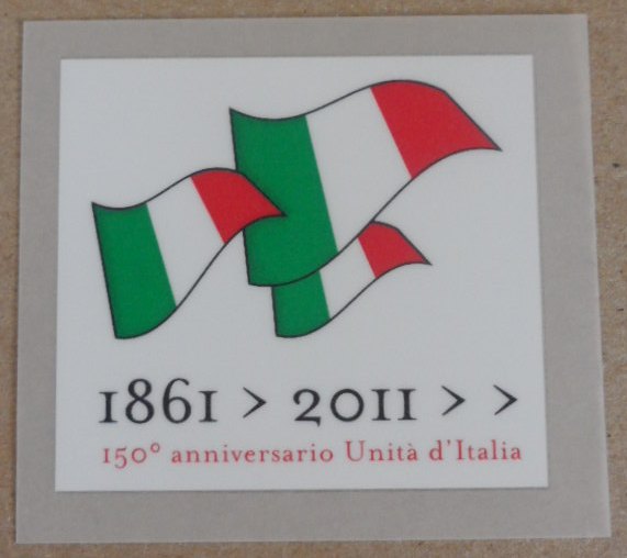 อาร์มสัญลักษณ์ฟุตบอล การแข่งขันฟุตบอลกัลโช่ เซเรียเอ - 1861 > 2011 >> 150' anniversario d'Italia (ครบรอบ 150 ปี การรวมชาติอิตาลี) PLAYER SIZE ใหม่ / CALCIO SERIE A National Football League PLAYER SIZE Football Patch/Badge - 1861 > 20