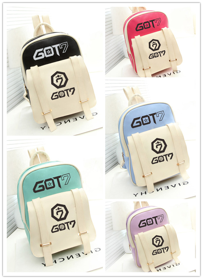 กระเป๋าเป้นักเรียนสีพาสเทล GOT7