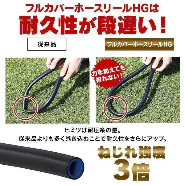 Iris Ohyama full cover hose ree EX 20 m สีขาว สายยางพร้อมที่ม้วนเก็บจากญี่ปุ่น ในเซตมีหัวปืนฉีดน้ำมาให้ด้วย