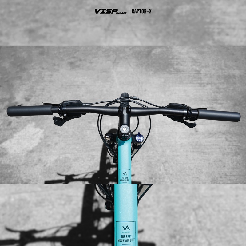 จักรยานเสือภูเขา VISP BUILDER รุ่น RAPTOR-X ชุดเกียร์ Shimano Deore 2X10 สปีด ล้อ 29 นิ้ว เฟรม Aluminium NEW 2023
