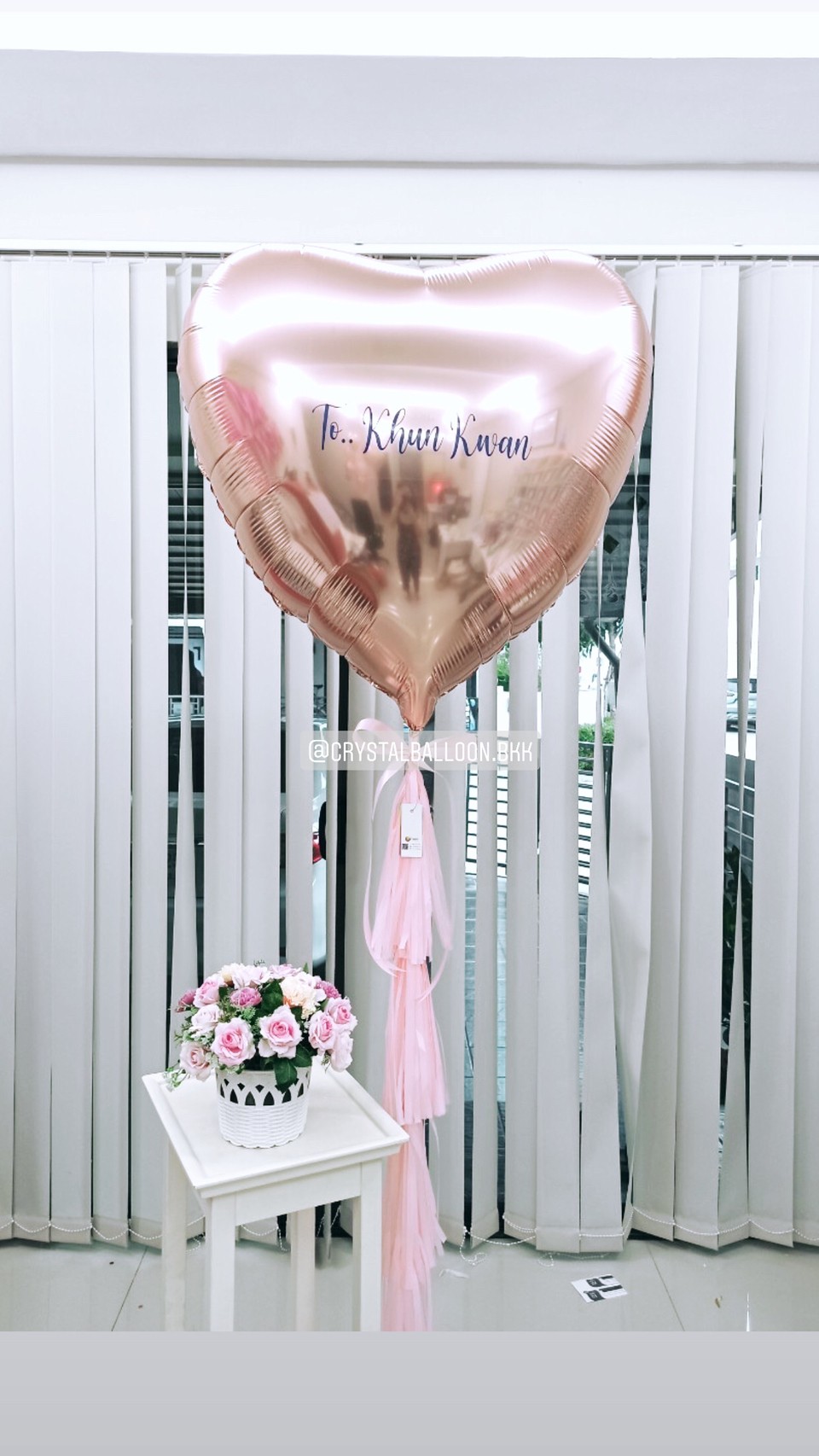 ลูกโป่ง ฟอยล์หัวใจ ขนาด 32"/40" มอบแด่คนพิเศษ พร้อมตกแต่ง สามารถเปลี่ยนสี-ฟอยล์ตกแต่ง/เปลี่ยนข้อความได้