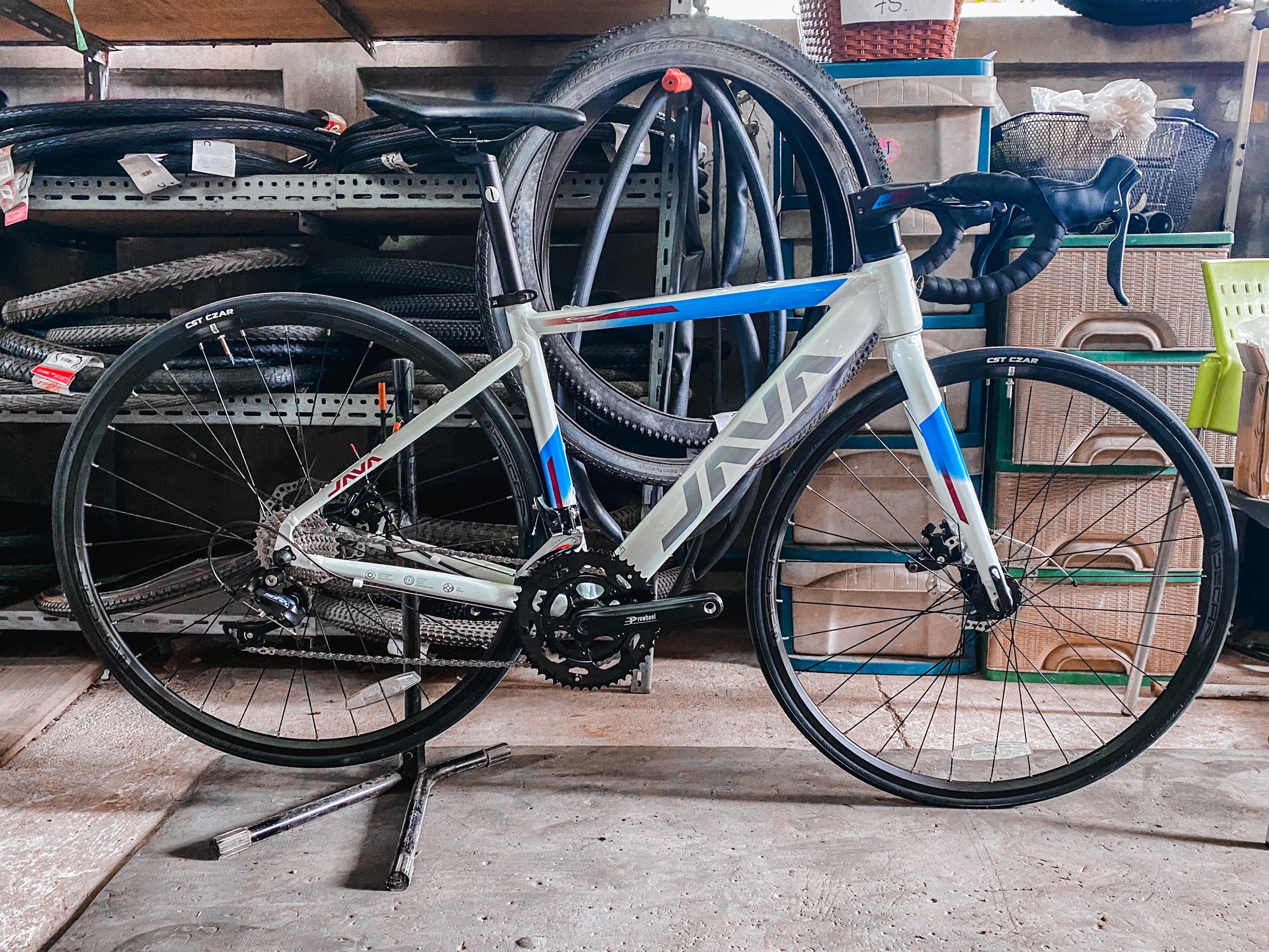 จักรยานเสือหมอบ JAVA RONDA DISC เฟรมอลู เกียร์ Shimano Sora2*9sp, แฮนด์ Integrated 700c 2022