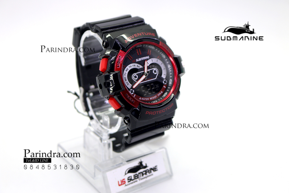 นาฬิกา US submarine TP3160M ดำ-แดง