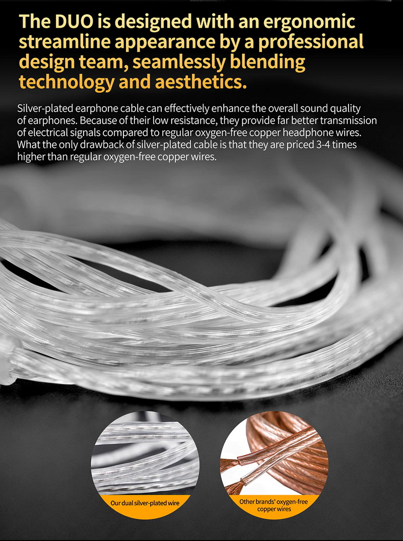 CCA DUO หูฟัง IEM ไดรเวอร์ Dual Dynamic ประสิทธิภาพสูง ประกันศูนย์ไทย