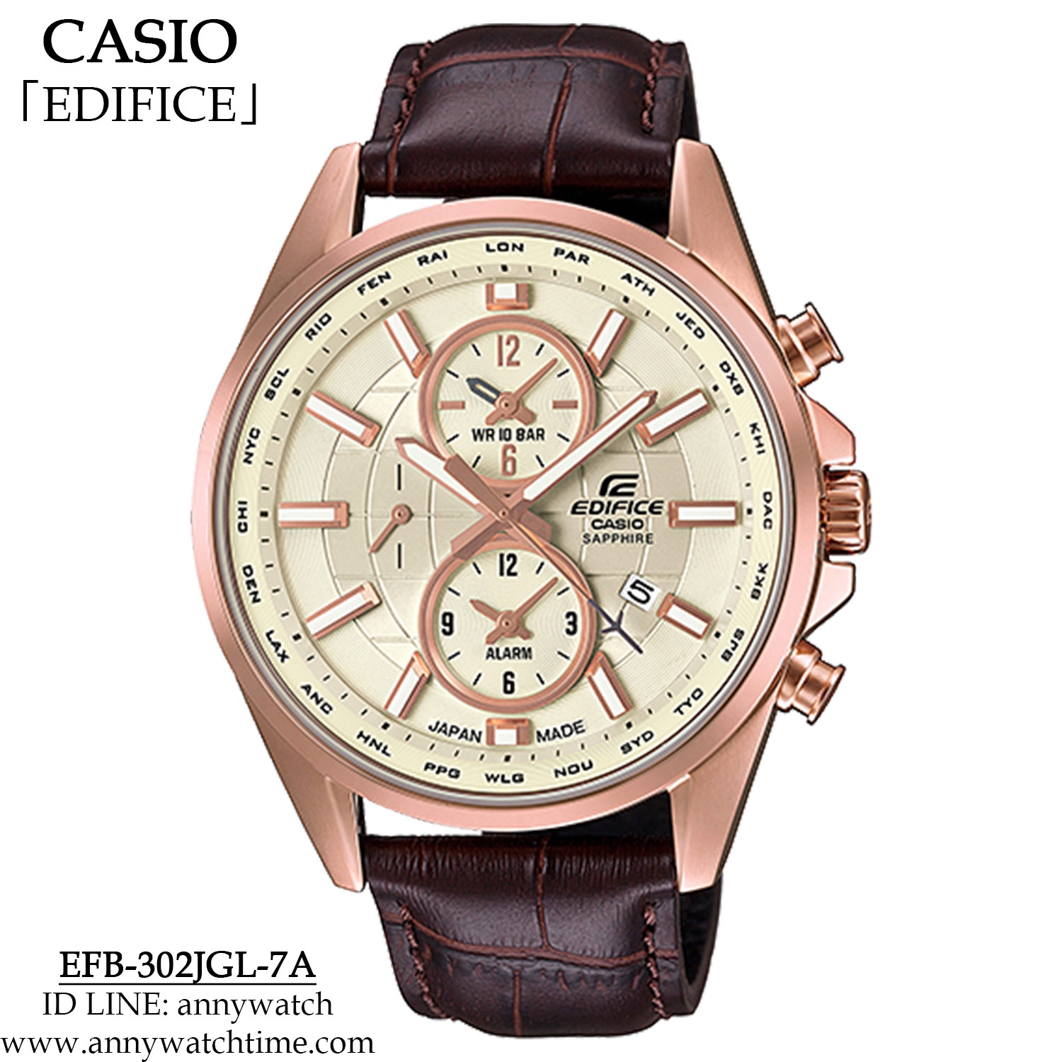 EDIFICE EFB-302JGL-7A