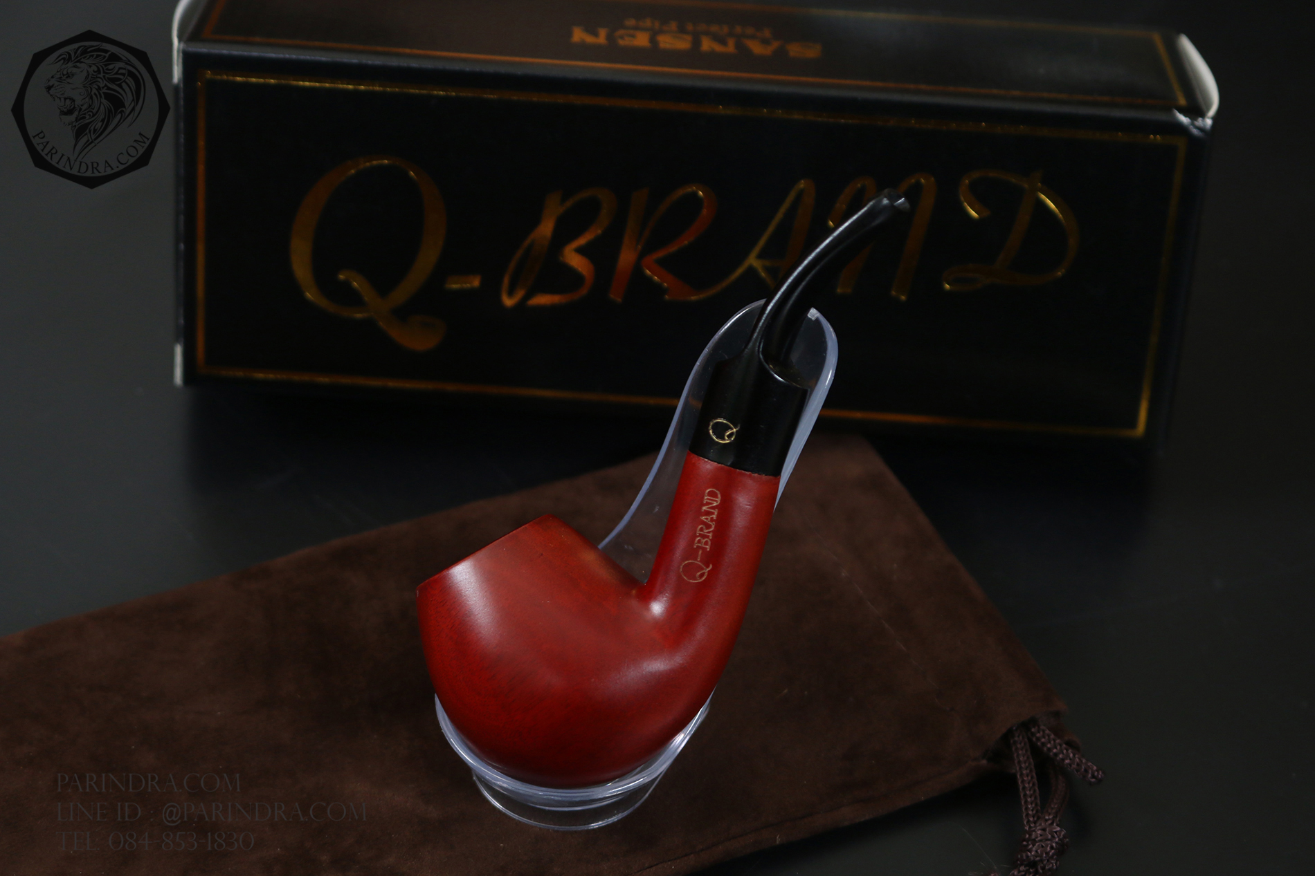 ไปป์ Q Brand Pipe ไม้แท้ ทรงสวย #Sansen 039