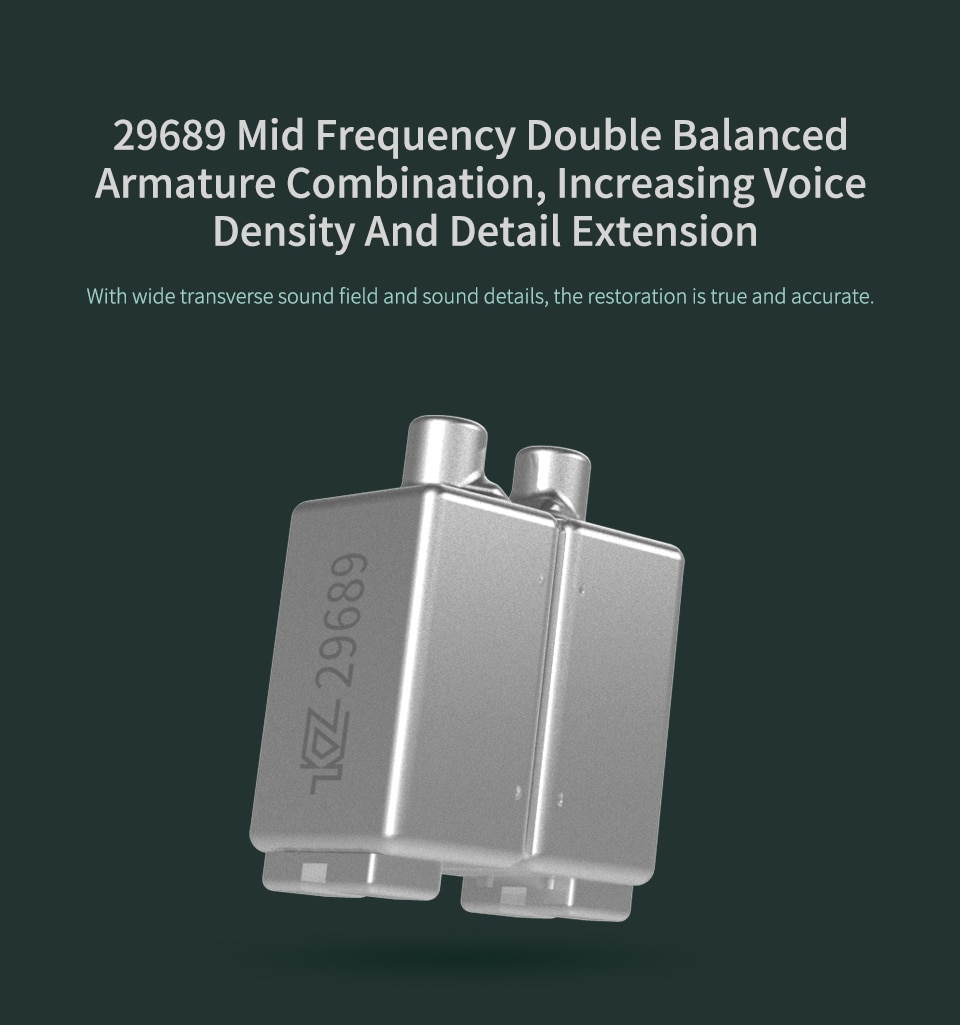 ขาย KZ AS12 สุดยอดหูฟัง Pure Balanced 6 ไดร์เวอร์ (6BA) ถอดสายได้