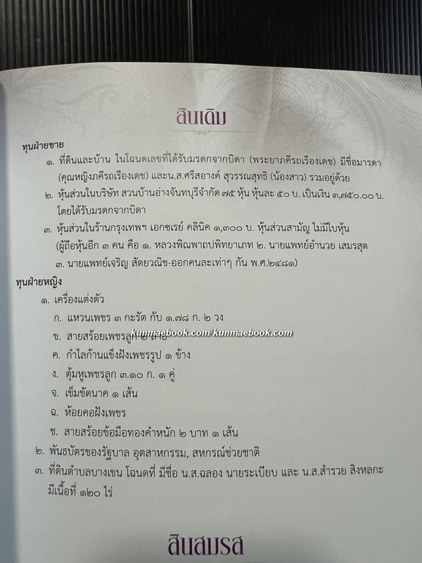 อนุสรณ์ในงานพระราชทานเพลิงศพ นางสำรวยสุวรรณสุทธิ ( สิงหลกะ )