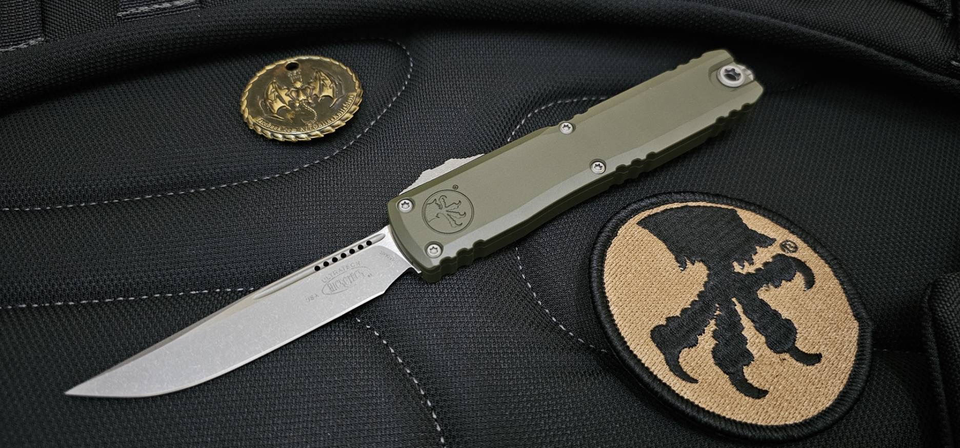 Microtech Ultratech ZBP S/E - OD Green Handle - Apocalyptic Blade