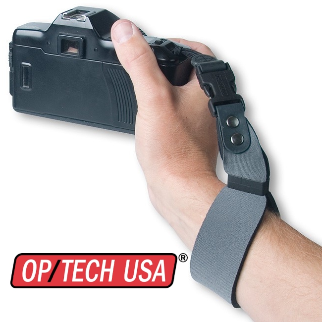 OPTECH / USA SLR WRIST STRAP STEEL สายกล้องแบบคล้องข้อมือใช้กับกล้องขนาดเล็ก สีเทาประกันศูนย์ 5 ปี ราคาส่ง ส่งฟรีems