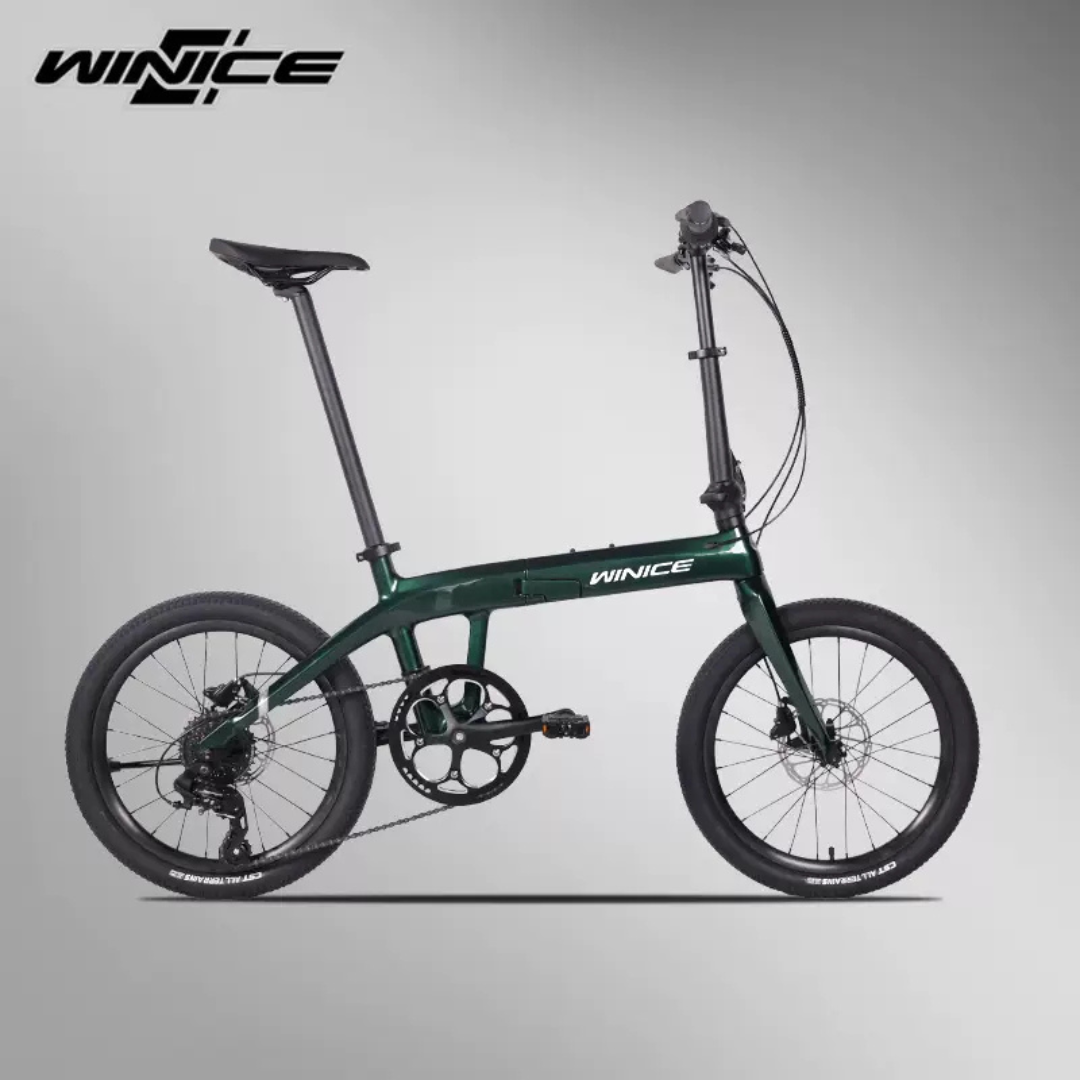 จักรยานพับคาร์บอน WINICE FD01 Aurora | 10 สปีด Shimano Tiagra | เบรกน้ำมัน MT200 | น้ำหนัก 9.7 กก.