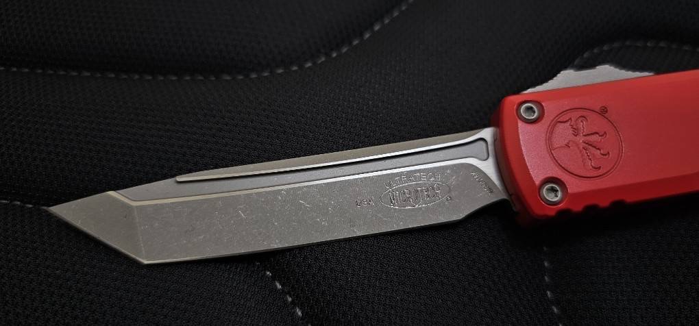 Microtech Ultratech Gen III ZBP T/E Red Handle Apocalyptic Standard