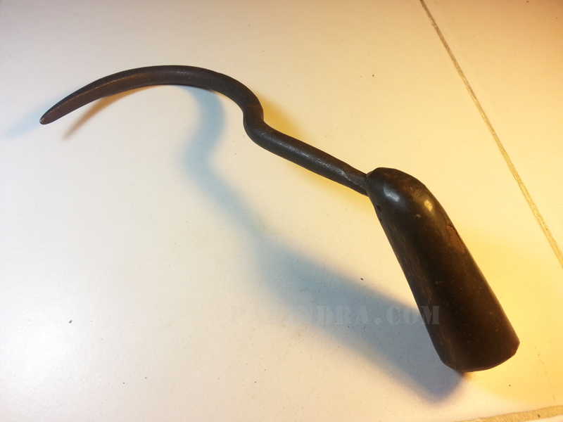 ตะขอเกี่ยวกระสอบข้าวจับกังโบราณ ด้ามเขาควายตัน