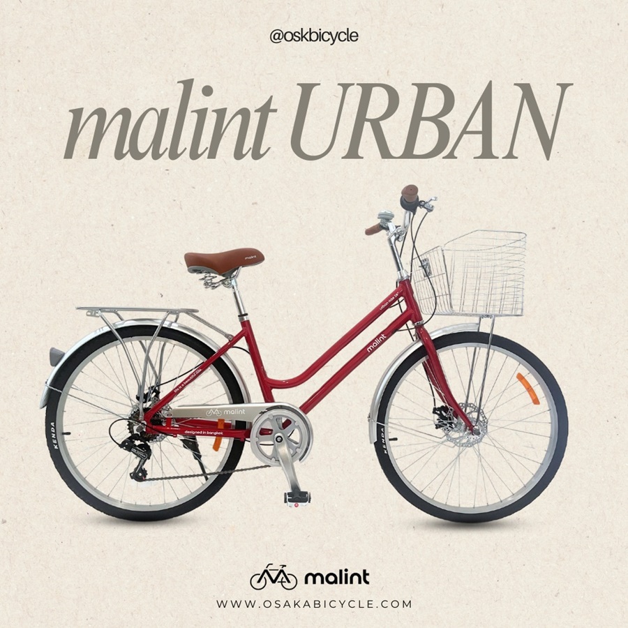 จักรยานแม่บ้าน Malint Urban Ride – เกียร์ Shimano RS35-7, เฟรมอลูมิเนียมอัลลอย ซ่อนสายเบรก