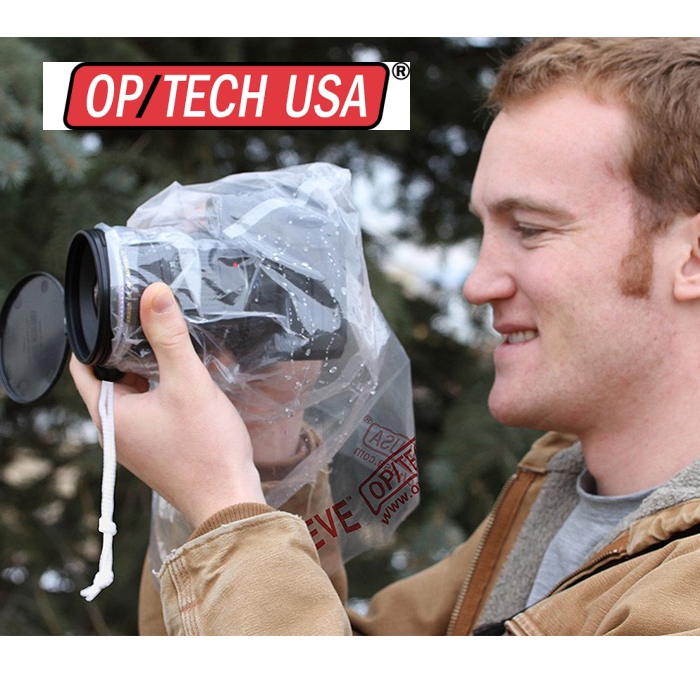 Optech USA RAIN SLEEVE SMALL ขนาดกว้าง 11.4 cm ยาว 20.3 cm ถุงกันฝนสำหรับกล้องดิจิตอลขนาดเล็ก สำหรับการถ่ายภาพในช่วงหน้าฝน หรือช่วงสงกรานต์ ราคาส่ง ส่งฟรีems