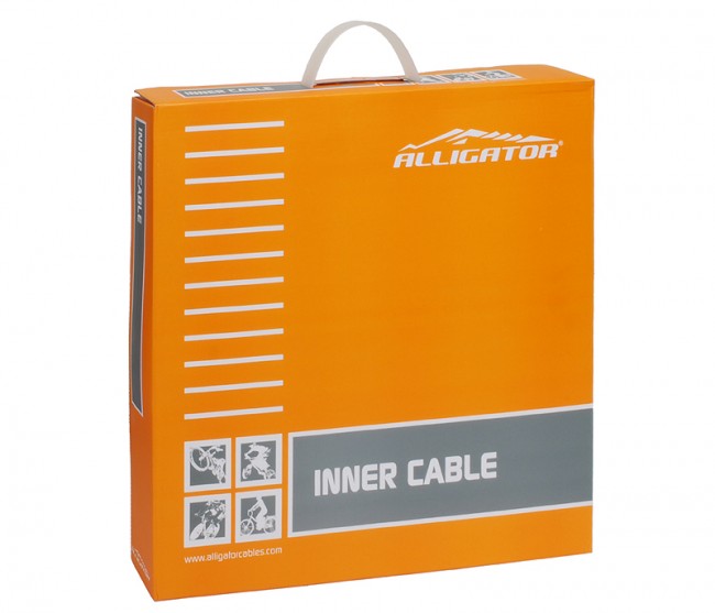 "ALLIGATOR" สายในเบรคสแตนเลส Slick Stainless (กล่องละ 100 เส้น)