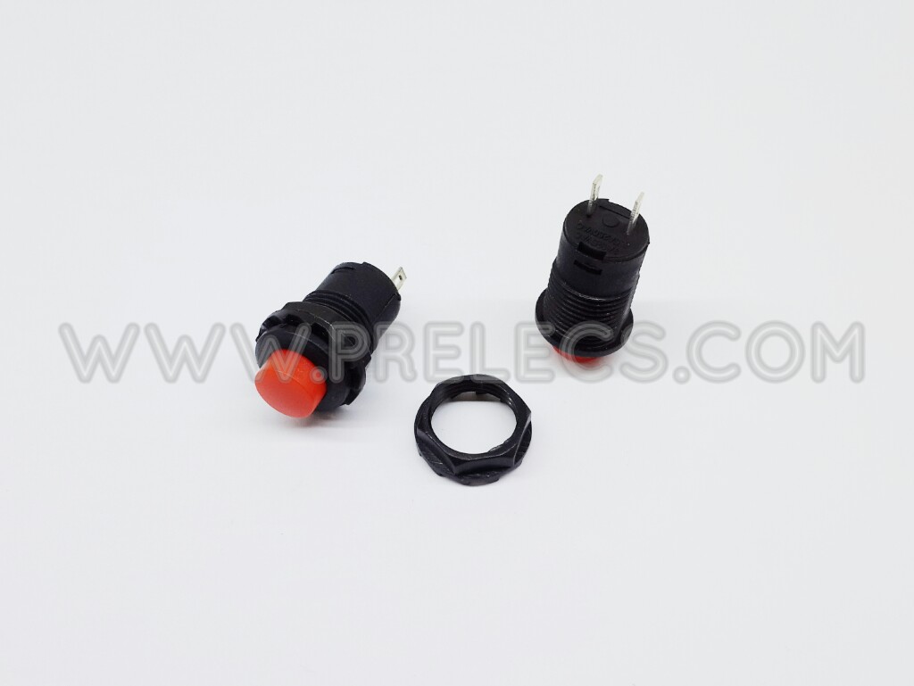 Push button switch กดติดกดดับ สีแดง