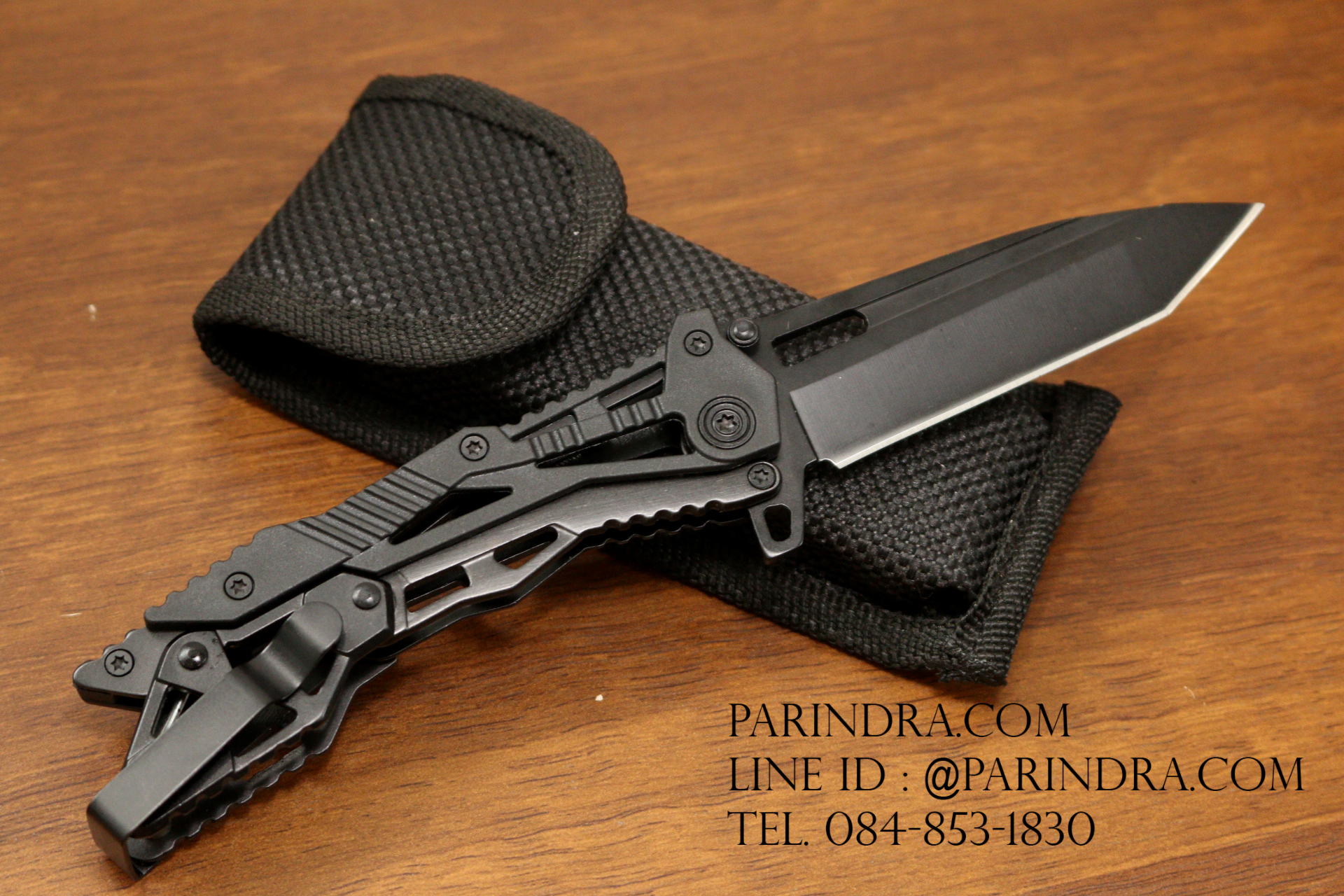 มีดพับ COLUMBIA Jinlang Transformer รูปทรงสวย ด้ามสีดำ