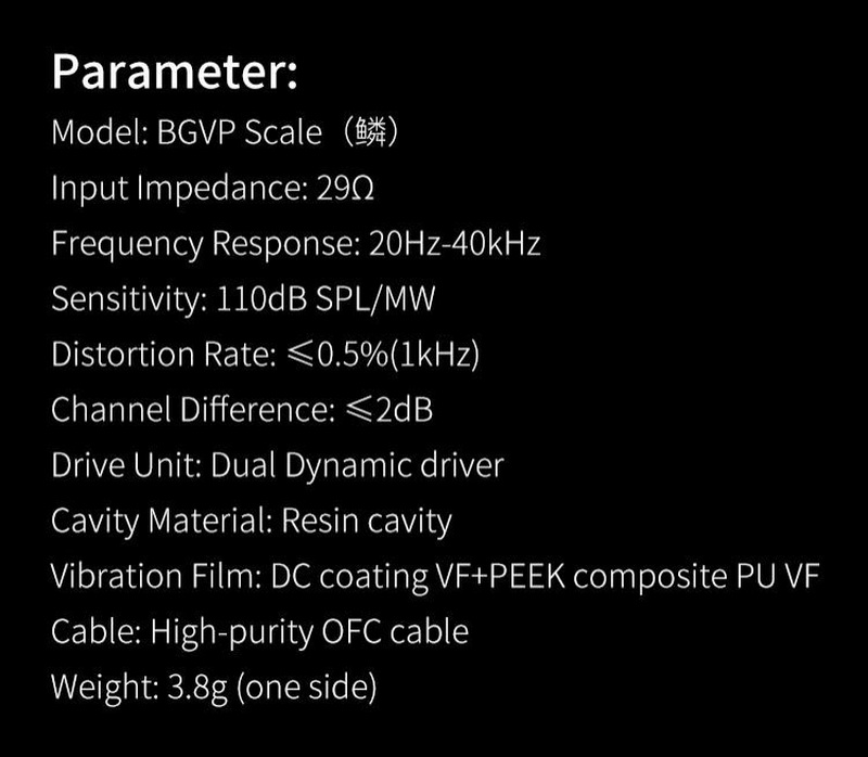 BGVP Scale หูฟัง 2 ไดรเวอร์ 2DD รองรับ Hi-Res ประกันศูนย์ไทย