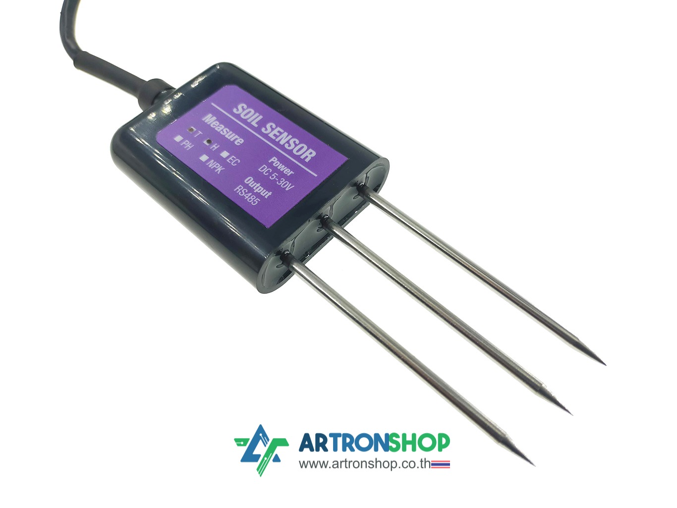 เซ็นเซอร์วัดความชื้นในดิน อุณหภูมิ Modbus RS485 Soil Sensor