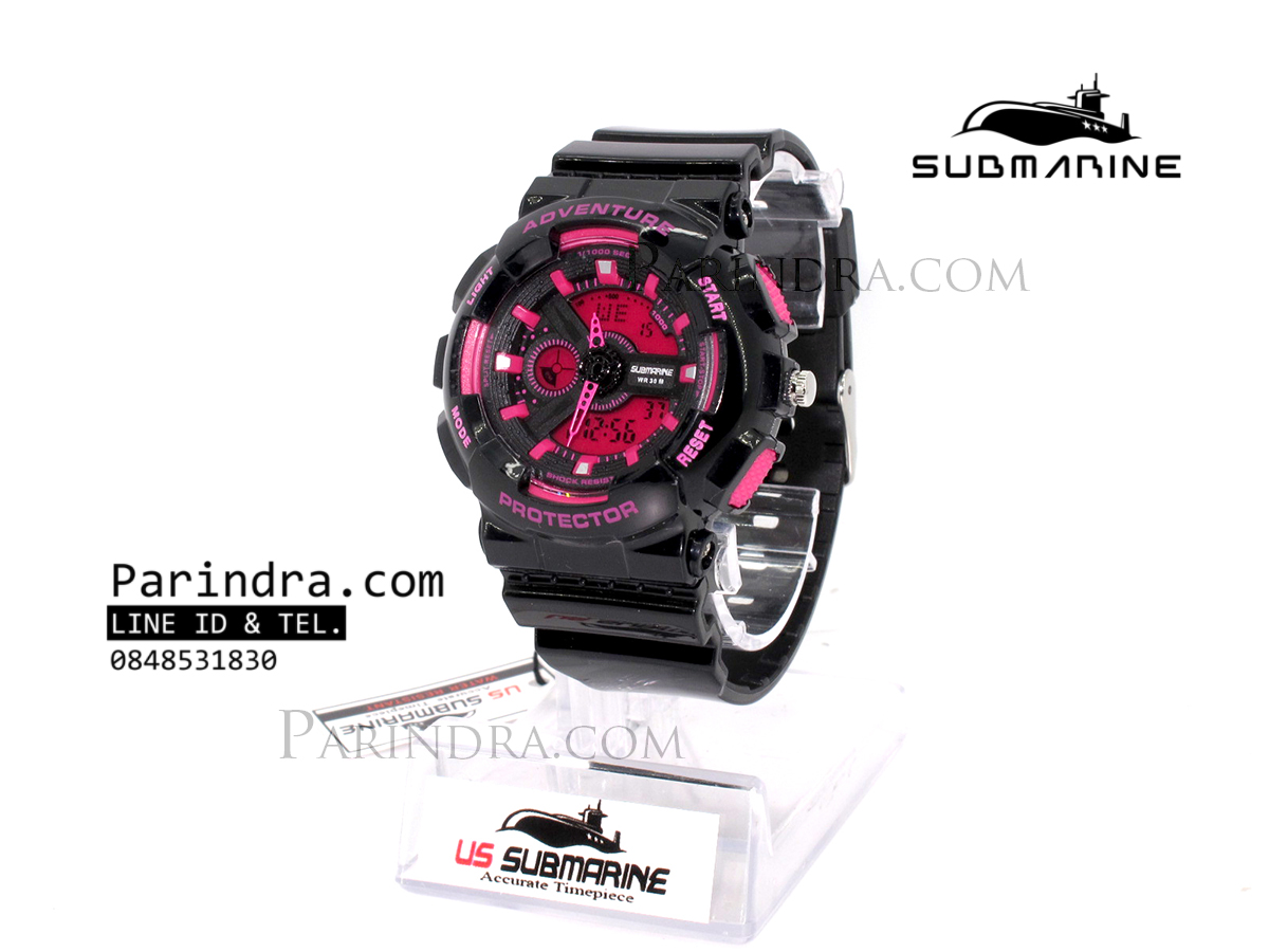 นาฬิกา US submarine Adventure Protector รุ่น TP3163L สีดำ-ชมพู