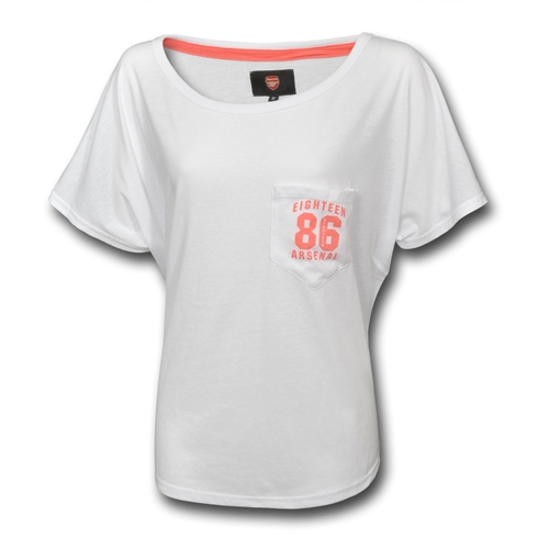 เสื้ออาร์เซนอล ผู้หญิง ของแท้ 100% Arsenal FC Pocket T-Shirt สำหรับสวมใส่เอง เป็นของฝาก ที่ระลึก ของขวัญ แด่คนสำคัญ