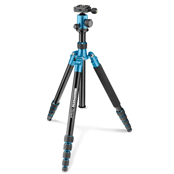 ขาตั้งกล้อง Element Traveller Tripod Big with Ball Head, blue สีฟ้า MF-MKEL-B5BLB Manfrotto ประกันศูนย์ 5 ปี