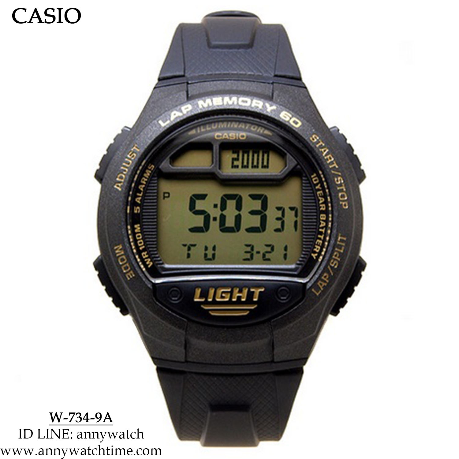 CASIO W-734-9A