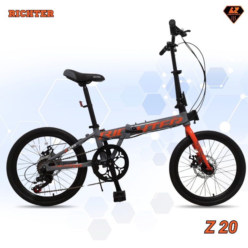 จักรยานพับ RICHTER Z20 เฟรมอลูมิเนียม เกียร์ 7สปีด Disc Brake 2023