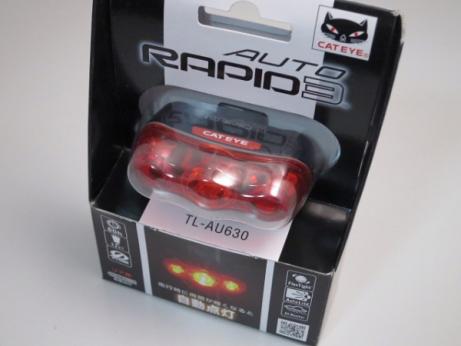 CATEYE ไฟท้ายกระพริบแคทอาย RAPID 3, AUTO TL-AU630, สีแดง tail light