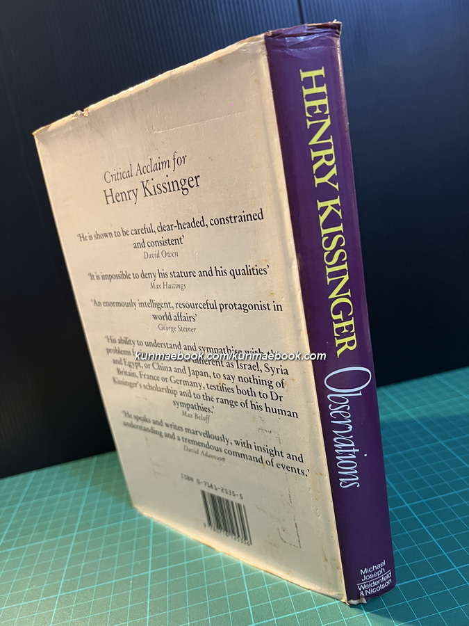 Observations: Selected Speeches and Essays 1982-1984 by Henry Kissinger