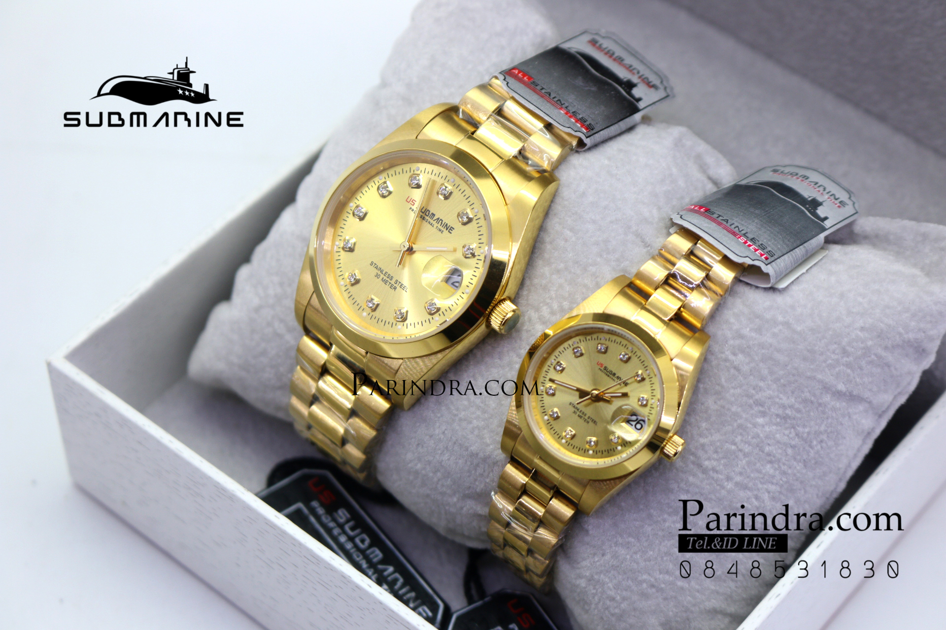 นาฬิกา US submarine รุ่น SUB101M D เรือนทองล้วน เรือนใหญ่