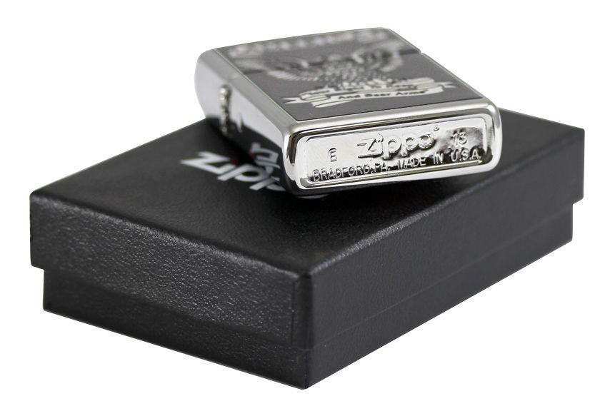 ไฟแช็ค Zippo แท้ " Zippo 28290, America-Right to Bear Arms" แท้นำเข้า 100%