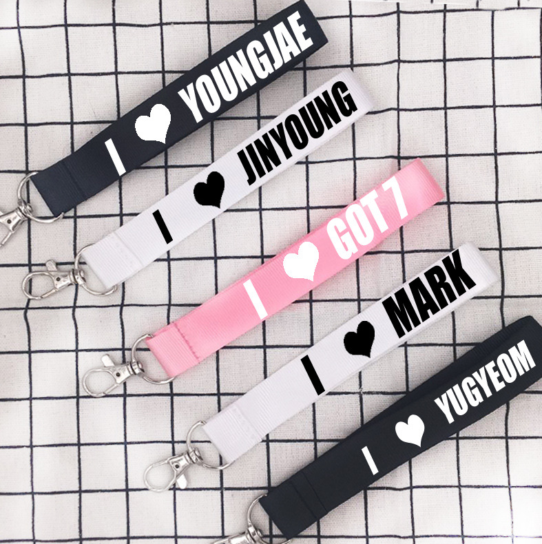 Name Tag สายคล้องมือ GOT7 (สกรีนขาว)