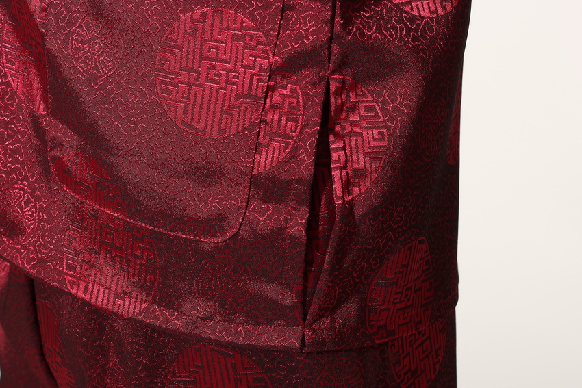 Pre-order ชุดจีน ชาย เสื้อพร้อมกางเกง สีแดง