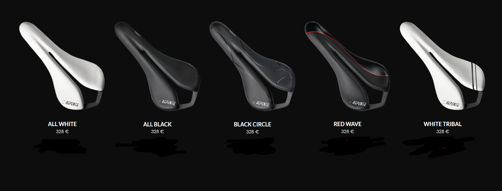เบาะ REPENTE Aleena 4.0 Saddle, รางคาร์บอน ขนาด 137x275mm., หนัก 130 กรัม, MADE IN ITALY.